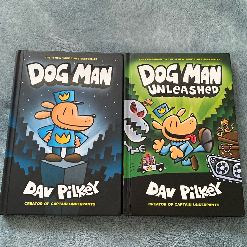 Dog Man Bundle of Two Hardcover Books Young Reader Series